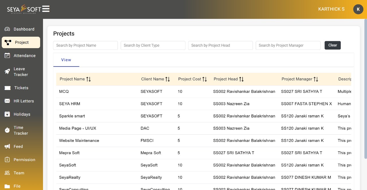 Project & Time Tracking