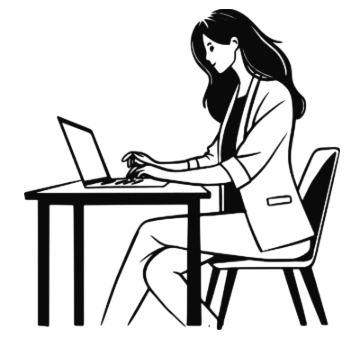 Woman with laptop
